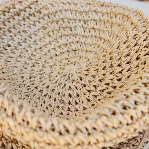 The Scala Collection Packable Beach Travel Crocheted Sun Hat Women - Picture 7 of 14